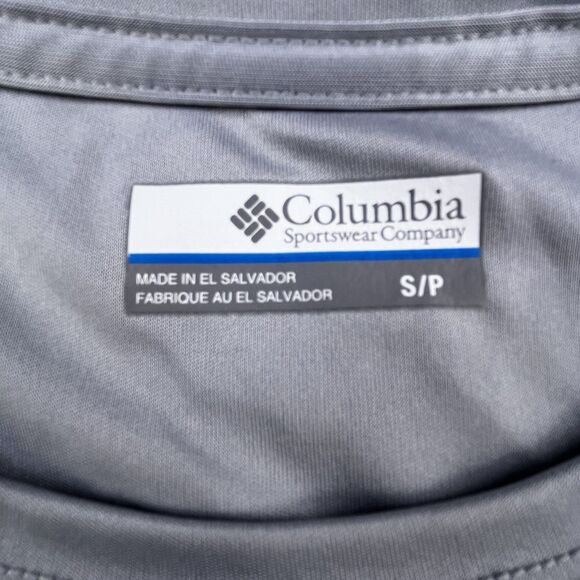 Columbia PFG Terminal Tackle Shirt Adult Small Gray Santa Swordfish Christmas - Picture 6 of 10